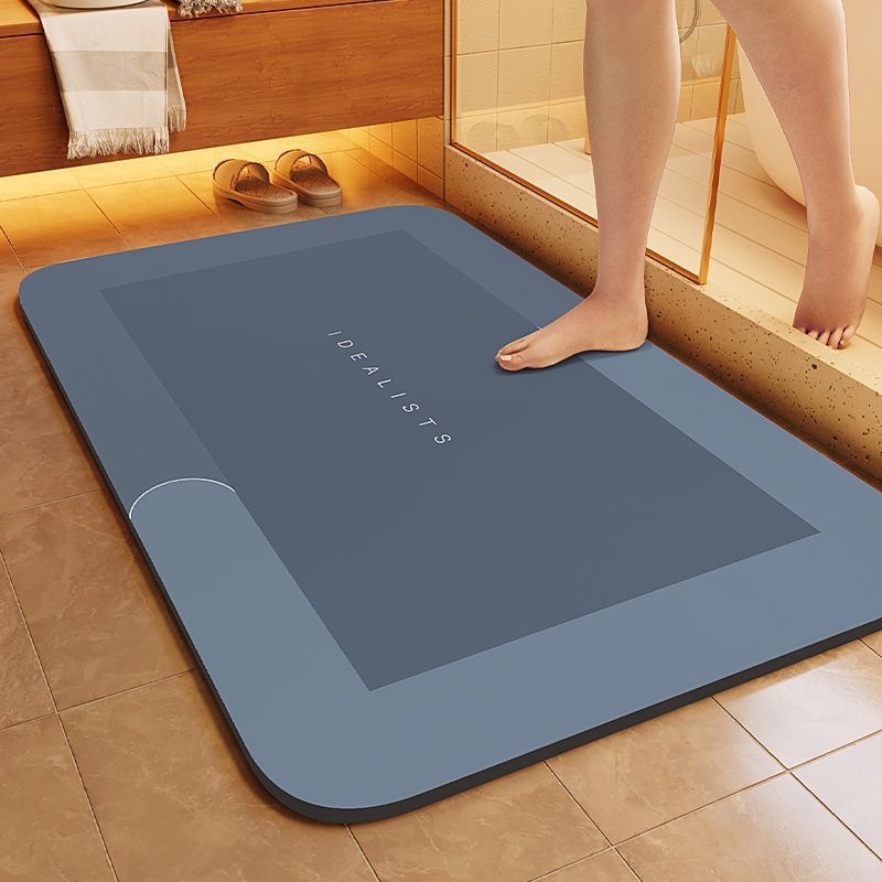 Quick Dry Diatomite Bath Mat - แผ่นรองเท้าในห้องน้ำกันลื่น แห้งเร็ว ซับน้ำได้ดี, แผ่นรองเท้าหน้าประตูห้องน้ำ ป้องกันสิ่งสกปรก, แผ่นรองพื้นห้องน้ำสไตล์เรียบง่าย