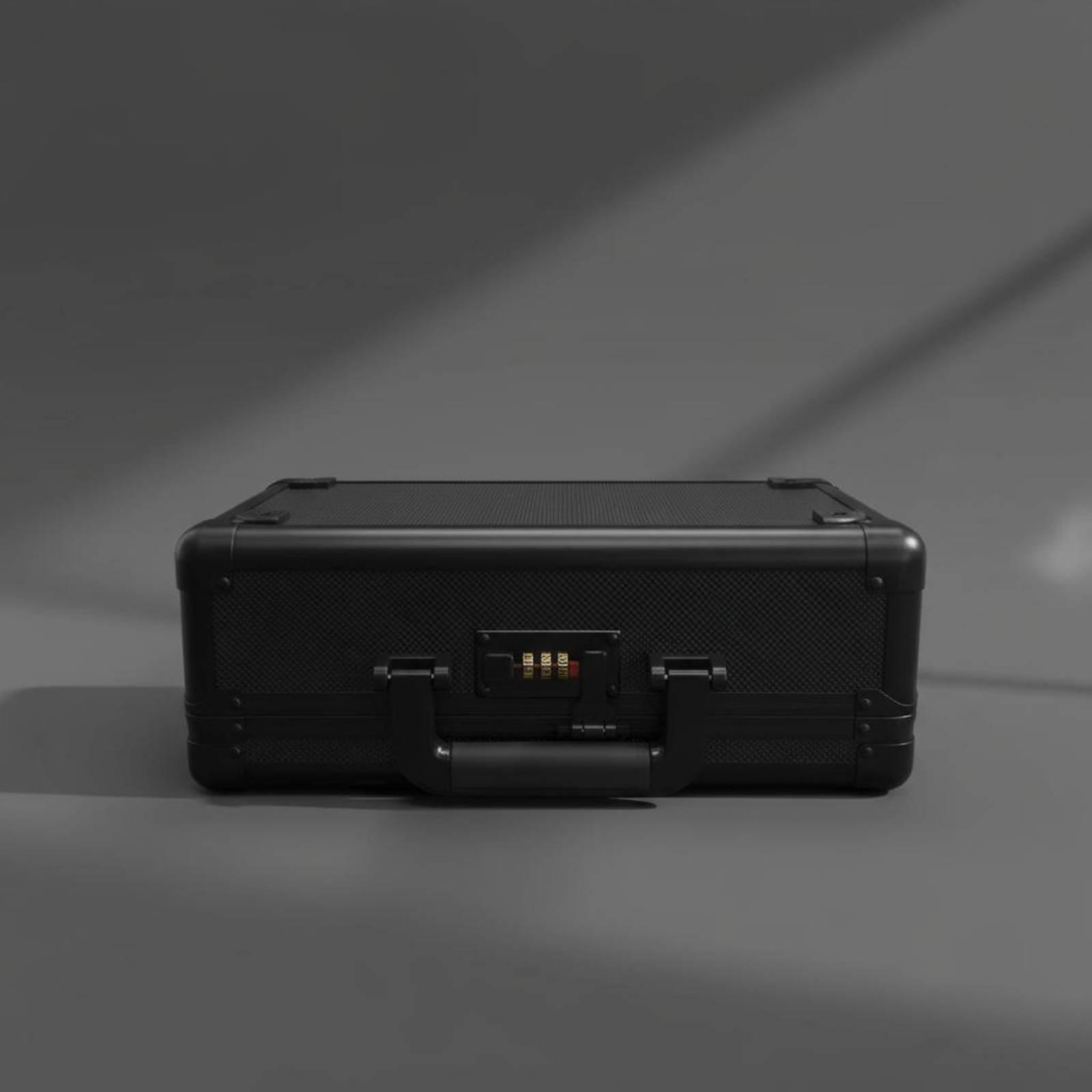 Storage & Organization - กล่องเก็บการ์ดแบบล็อคได้ พร้อมหูหิ้วพกพา โครงอะลูมิเนียม