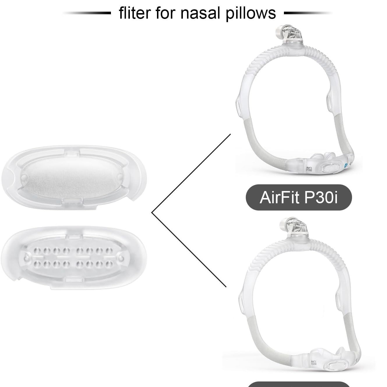 Anti Snore Contour Pillow - 10-30 แพ็ค หมอนรองจมูก AirFit N30i P30i