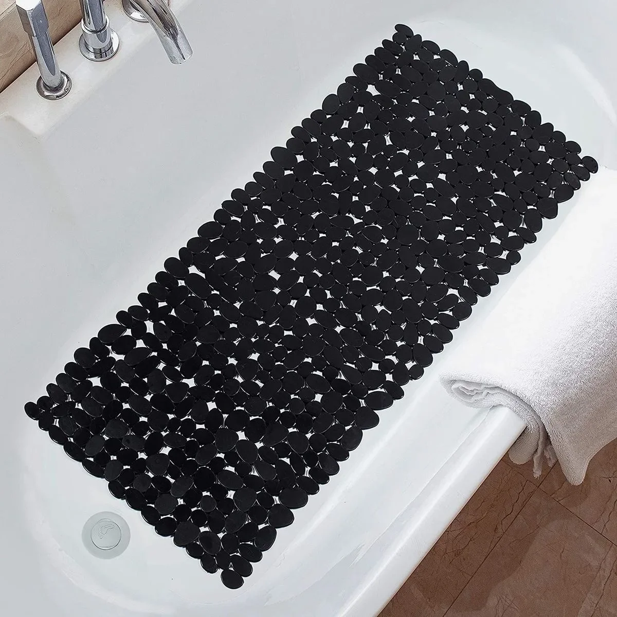 Quick Dry Diatomite Bath Mat - แผ่นรองอาบน้ำลายหินกรวดกันลื่น ขนาด 40x100 ซม. แห้งเร็ว มีรูระบายน้ำ