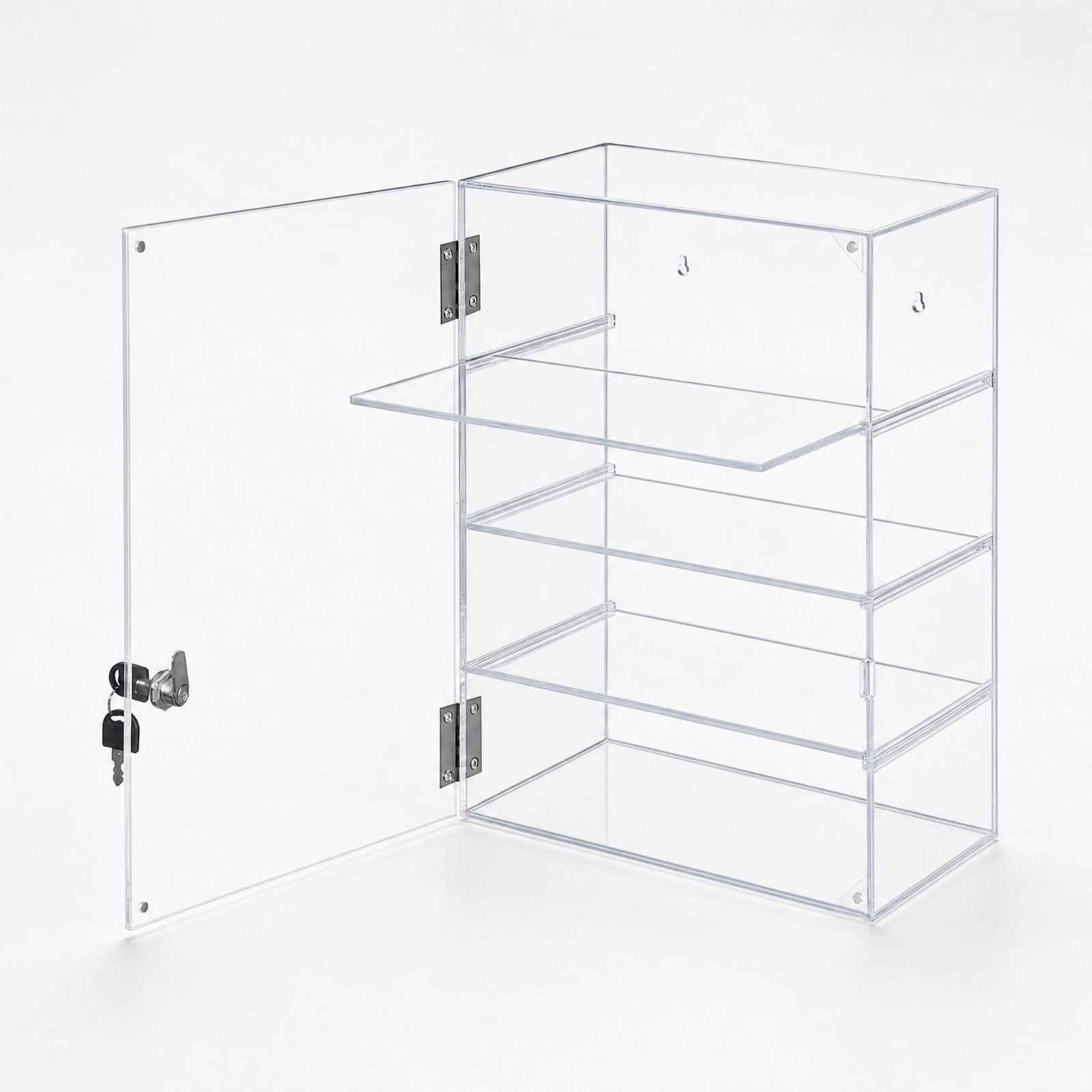 Storage & Organization - กล่องอะคริลิกใสสำหรับจัดแสดงของสะสม พร้อมบานพับเปิดปิด สำหรับเก็บรักษาและโชว์ฟิกเกอร์ ของเล่น อย่างปลอดภัย