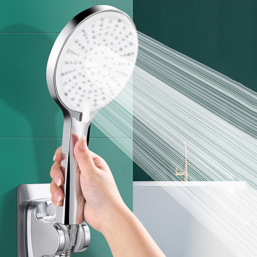 หัวฝักบัวสีดำ 5 โหมด ปรับแรงดั - High Pressure Shower Head Handheld บทวิจารณ์และราคา
