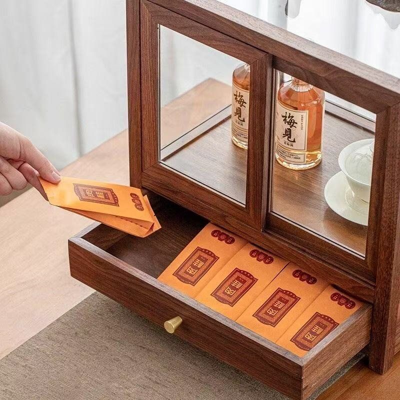 ชุดน้ำชาตั้งโต๊ะลายไม้วอลนัทอเ - Storage & Organization บทวิจารณ์และราคา