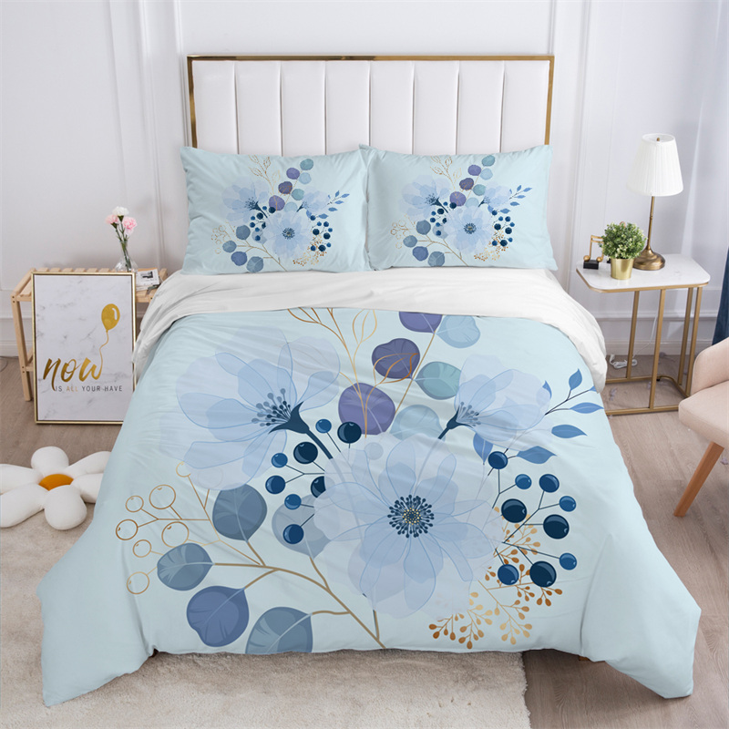 ชุดเครื่องนอนลายดอกไม้สีขาวสไต - Aesthetic Floral Duvet Cover บทวิจารณ์และราคา