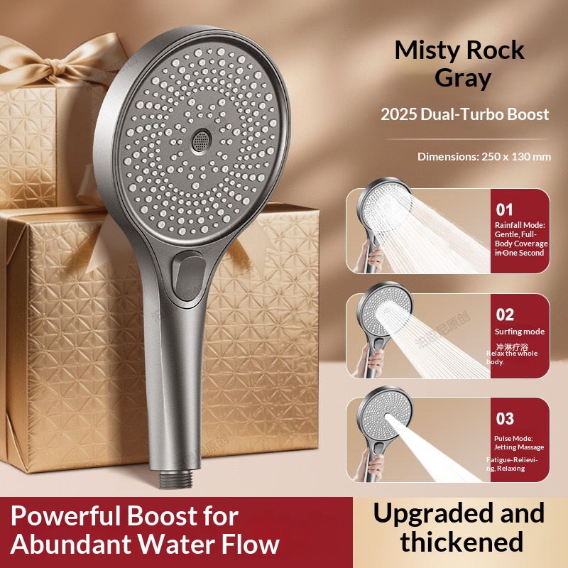 หัวฝักบัวมือถือแรงดันสูง 3 โหม - High Pressure Shower Head Handheld บทวิจารณ์และราคา