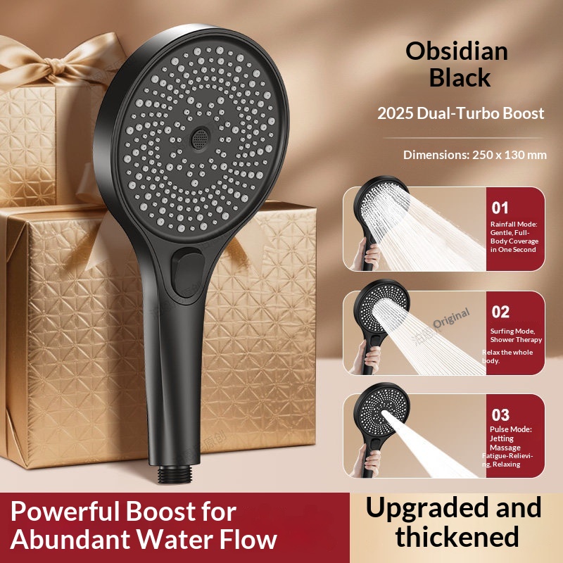 หัวฝักบัวมือถือแรงดันสูง 3 โหม - High Pressure Shower Head Handheld บทวิจารณ์และราคา