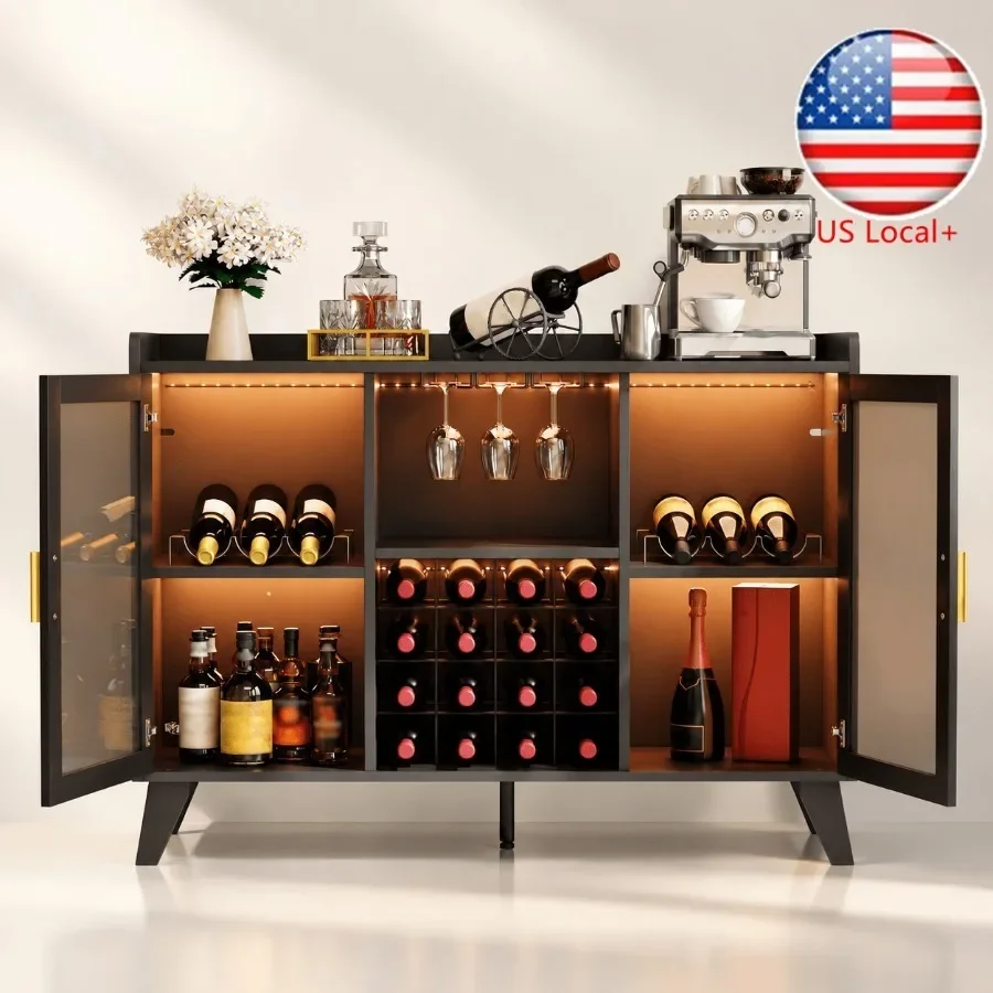 ตู้บาร์พร้อมไฟ LED สำหรับเก็บไ - Storage & Organization บทวิจารณ์และราคา