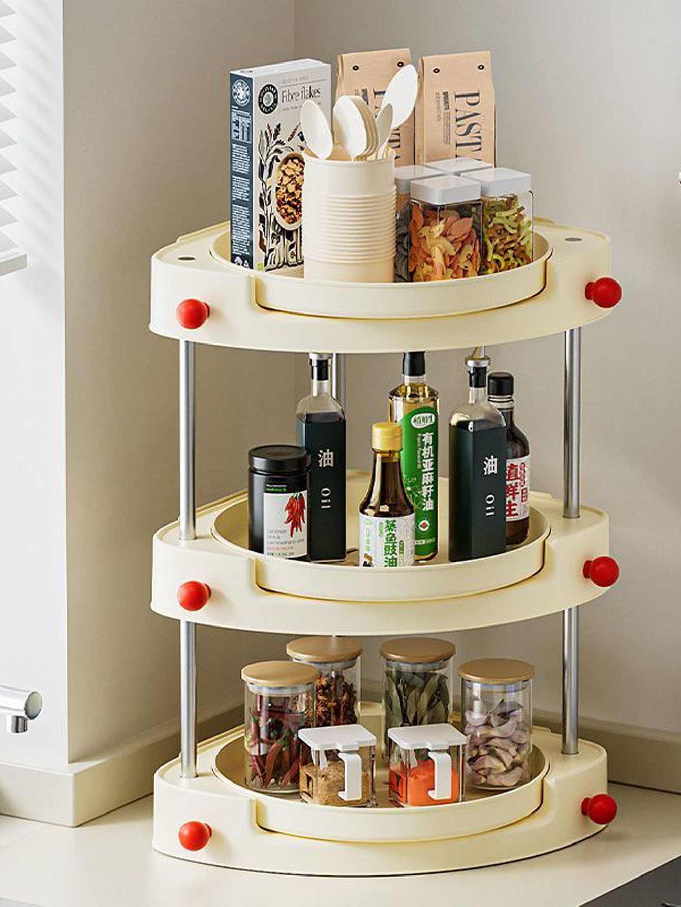 ชั้นวางของติดผนังแบบหมุนได้อเน - Kitchen บทวิจารณ์และราคา