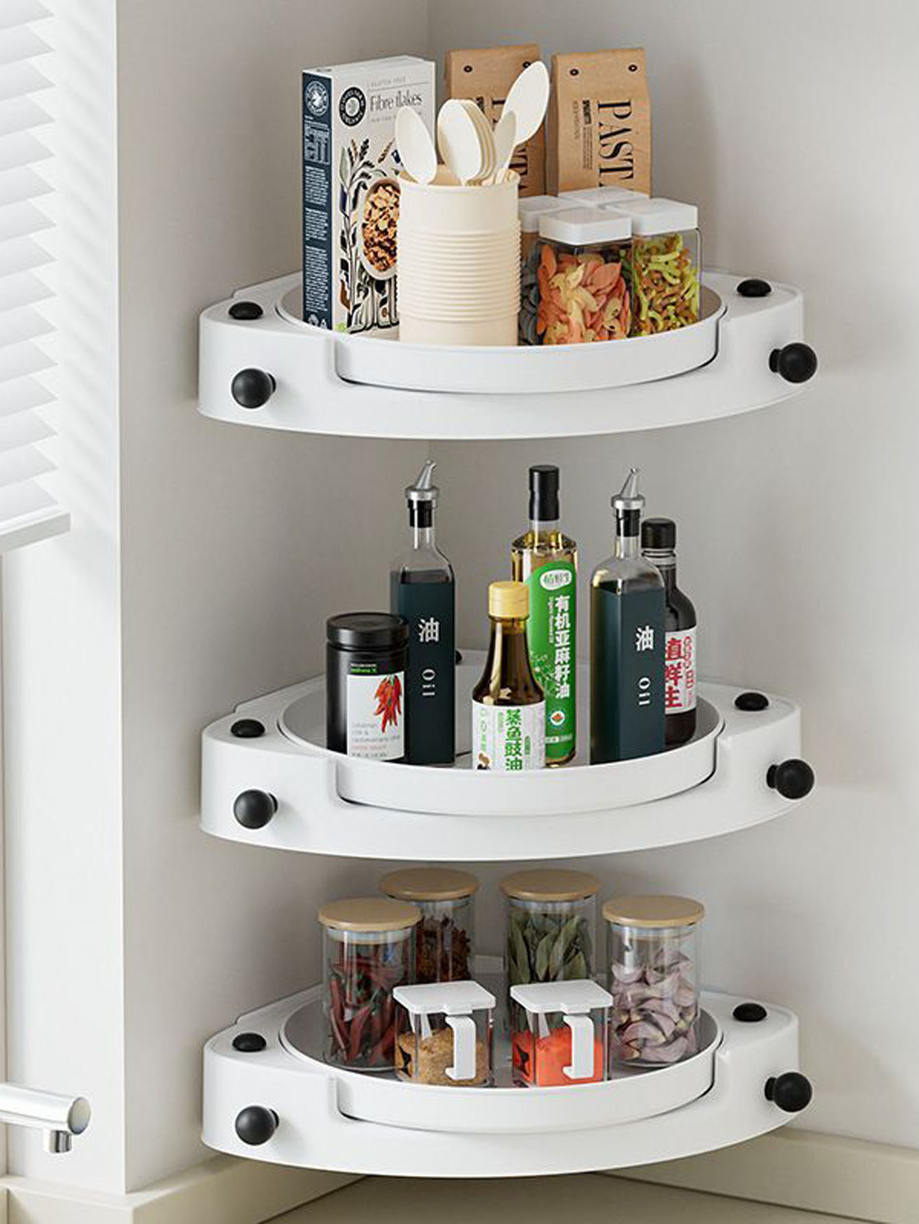 ชั้นวางของติดผนังแบบหมุนได้อเน - Kitchen บทวิจารณ์และราคา