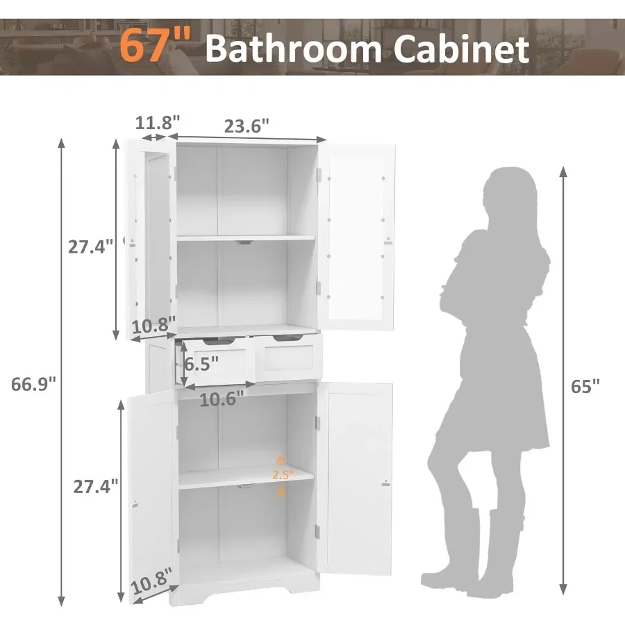 ตู้เก็บของในห้องน้ำสูง 67 นิ้ว - Storage & Organization บทวิจารณ์และราคา