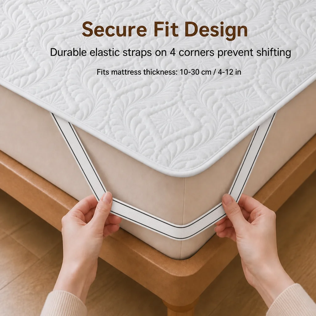 1 ชิ้น ผ้าปูที่นอนกันน้ำ ยืดหย - Waterproof Mattress Protector Breathable บทวิจารณ์และราคา