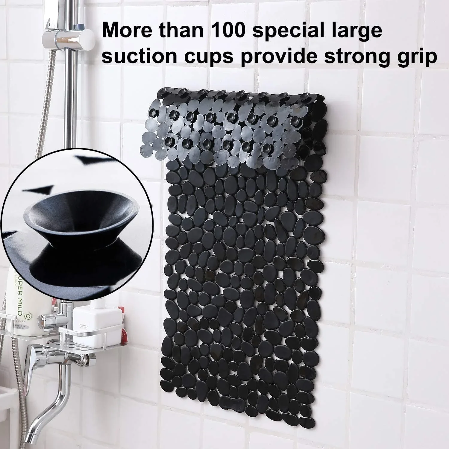 แผ่นรองอาบน้ำลายหินกรวดกันลื่น - Quick Dry Diatomite Bath Mat บทวิจารณ์และราคา