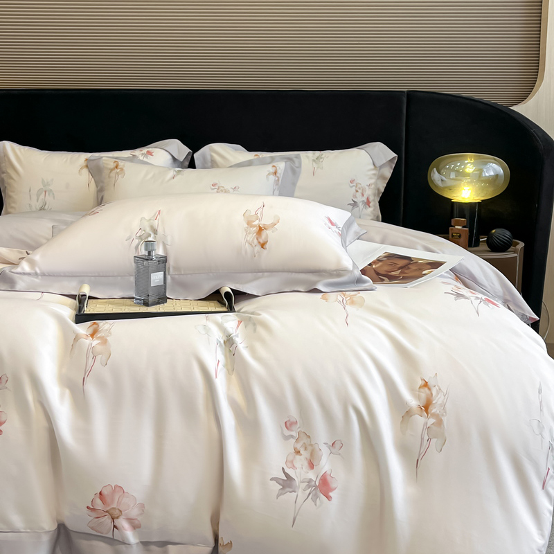 ชุดเครื่องนอนลายดอกไม้ ผ้าลีโอ - Aesthetic Floral Duvet Cover บทวิจารณ์และราคา