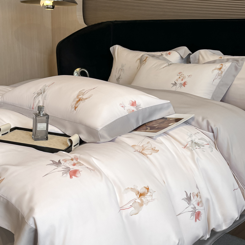 ชุดเครื่องนอนลายดอกไม้ ผ้าลีโอ - Aesthetic Floral Duvet Cover บทวิจารณ์และราคา
