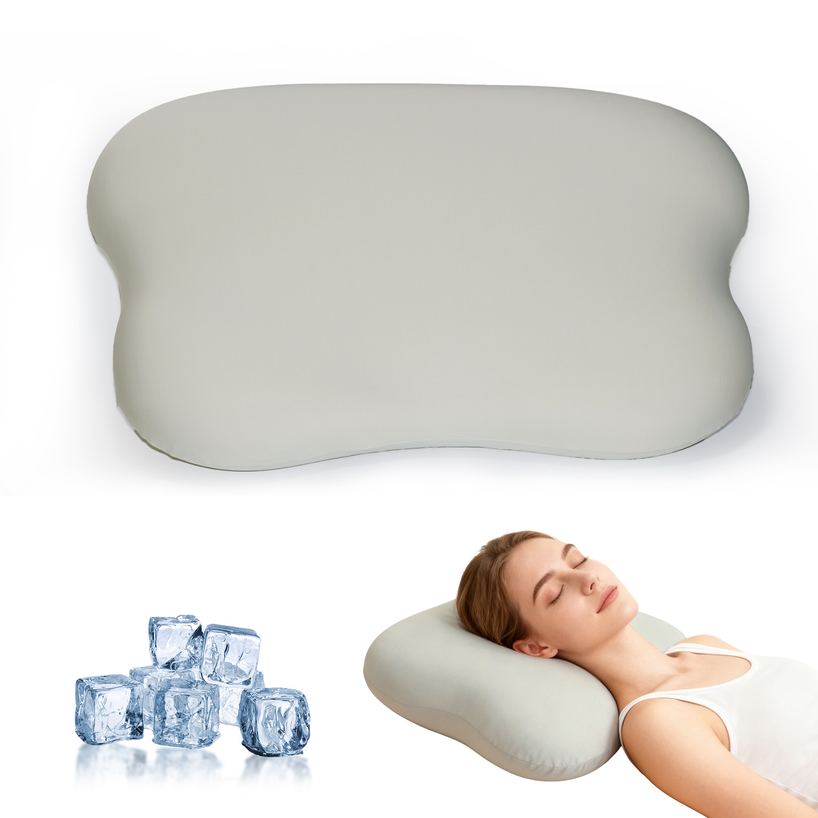 หมอนรองคอเพื่อบรรเทาอาการปวดคอ - Memory Foam Orthopedic Pillow Neck Pain บทวิจารณ์และราคา